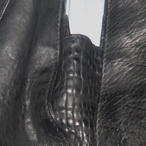 Auth $2800 Large GIVENCHY Black Lambskin Tinhan Hobo Tote Shoulder Bag - Picture 6 of 13